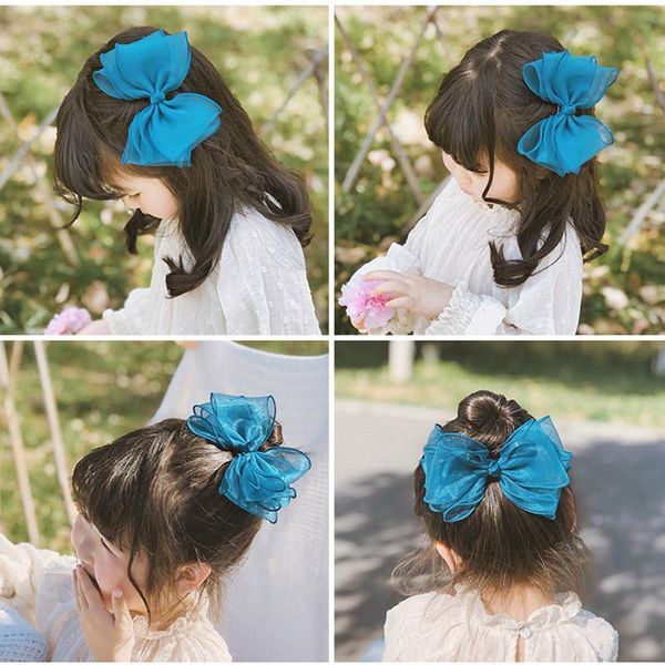 

hair accessories fashion three layers love clip for kid yarn barrettes bow princess hairgrip hairpin fairy girl sweet lace