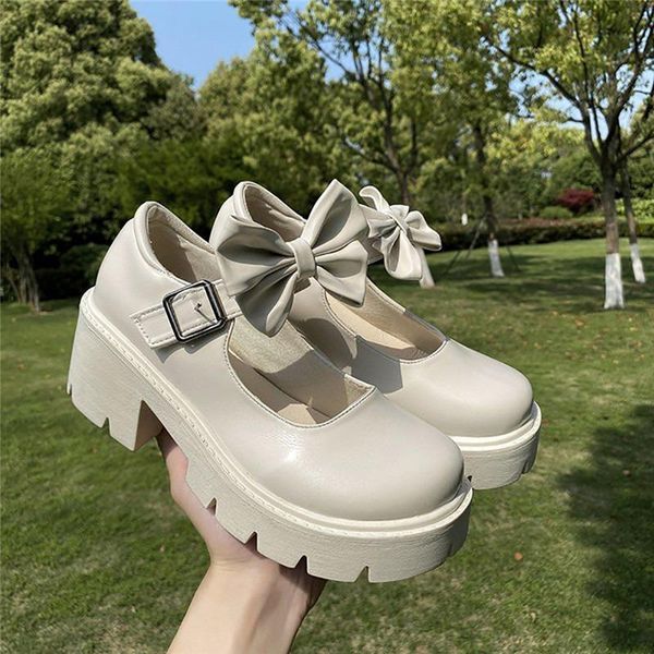 

dress shoes lolita women japanese mary jane vintage girls students uniform high heel platform cosplay pumps plus size, Black