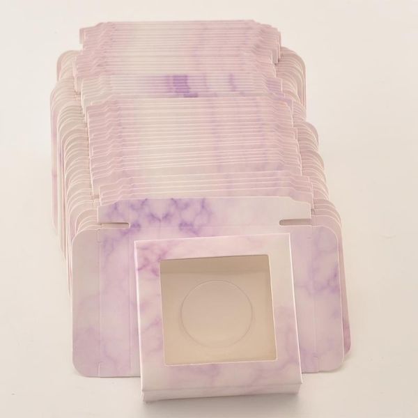 

false eyelashes wholesale eyelash packaging box lash boxes package custom square paper marble purple mink lashes makeup case bulk vendors