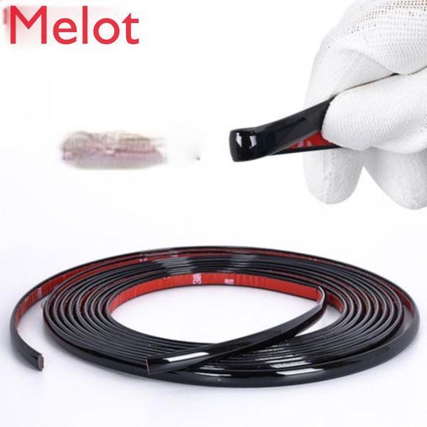 

car door bumper strip middle mesh trim modified general scratch-resistant polished black quality convenient sunshade
