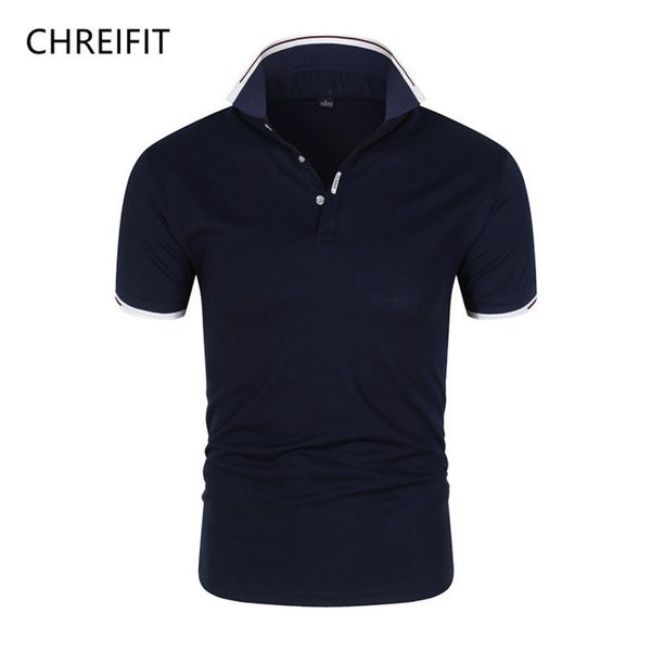 

Men's summer half sve polo, lapel T-shirt, Korean version, self-cultivation trend, White;black