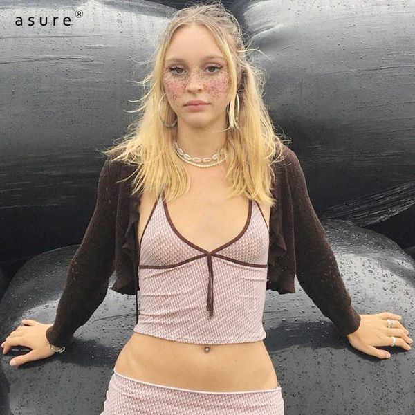 

going out crop y2k chest breast binder lace bralette female sports cami bra gothic aesthetic clothes grunge lq9287w0k 210712, White