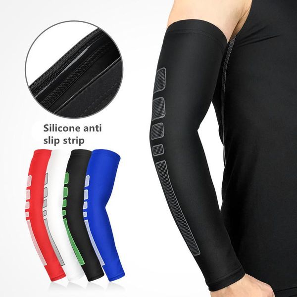 

elbow & knee pads outdoor cycling sleeve thin sport gauntlet long basketball, Black;gray