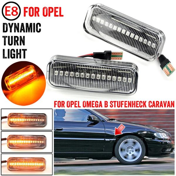 

emergency lights flowing led dynamic turn signal light for omega b stufenheck caravan 1994-2003 side marker sequential blinke