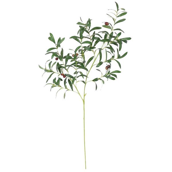 

decorative flowers & wreaths 90cm 6 fork artificial olive leaves plastic fake plants branches for christmas wedding home farmhouse decor pla