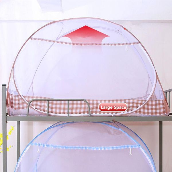 

mosquito net plaid patterm student insect reject bed for dormitory outdoor travel tent portable universal bunk canopy