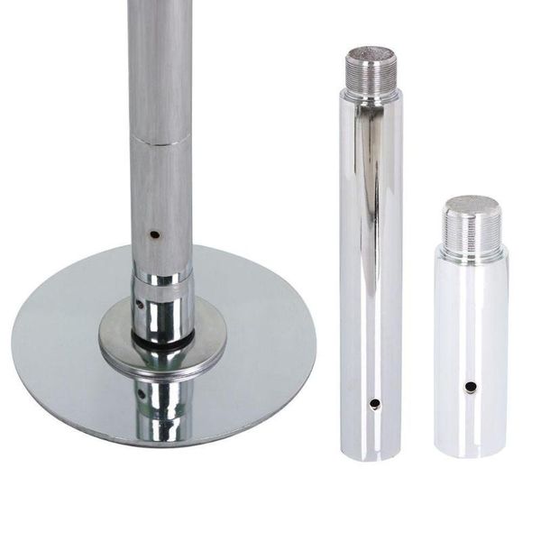 

professional stripper pole dance extensions of 125/250mm chrome adjustable length dancing stainless steel accessories