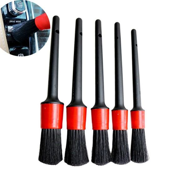 

car sponge 1pc/5pcs detailing cleaning brushes wheels tire interior exterior leather air vents kit tool