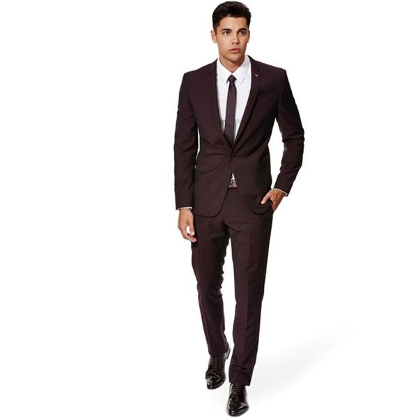 

men's suits & blazers custom made style dark brown men suit tailor wedding for slim fit groom tuxedos (jacket+pants) g362, White;black