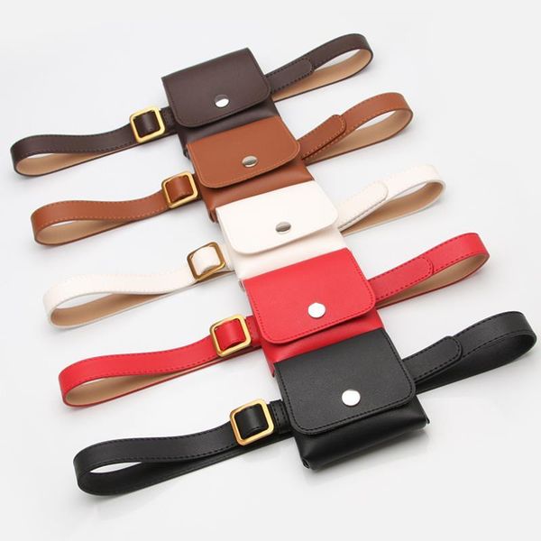 

pack women waist belt bag vintage pu leather mini bags girl fashion bum pouch phone chest