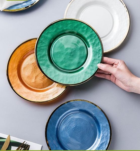 

dishes & plates housewives european style phnom penh glass plate creative net red western windy salad cake