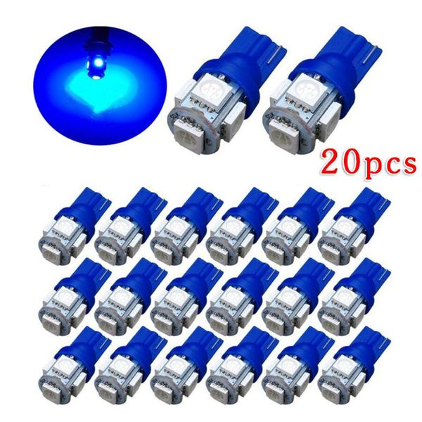 

working light t10 led bulb car replacement super bright blue lamp 2825 192 194 5smd