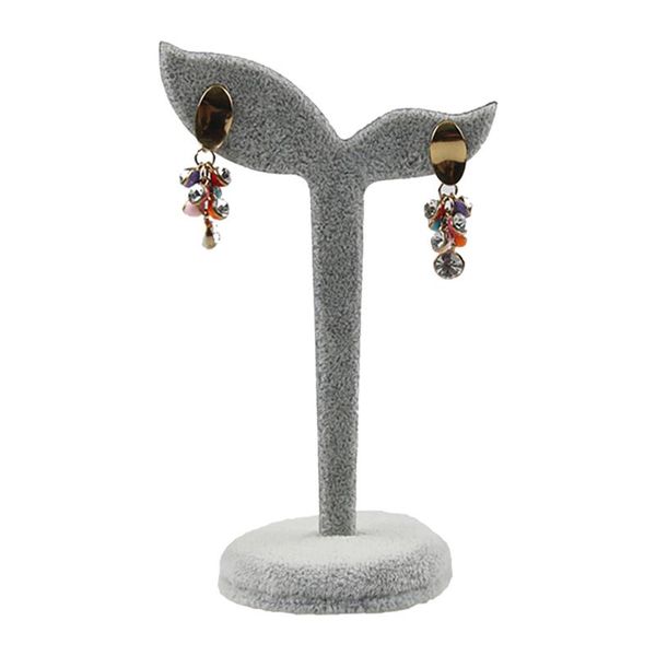 

jewelry pouches, bags velvet hanging dressing table ear studs universal earrings display stand for bedroom organizer props practical storage, Pink;blue