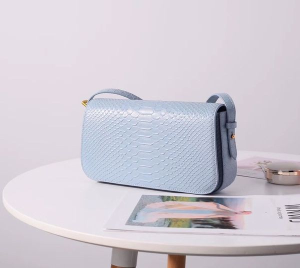 

messenger bags messenger bagssnake 2021 niche pattern armpit baguette leather embossed one shoulder handbag cowhide women's bag