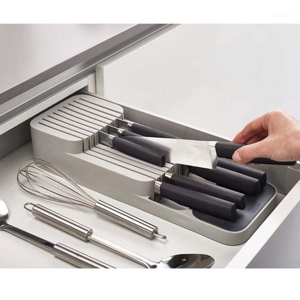 

storage bottles & jars kitchen knife drainer organizer case drawer box tray with compartment cutlery silverware tools