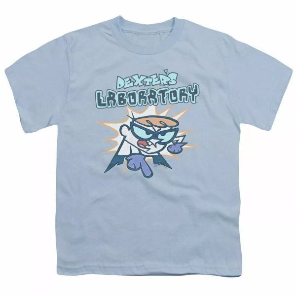 

Dexters Laboratory What Do You Want Kids Youth T Shirt Licensed Tee Light Blue, White;black