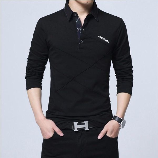 

men's dress shirts 2021 halloween casual large t-shirt lapel long sleeve, White;black