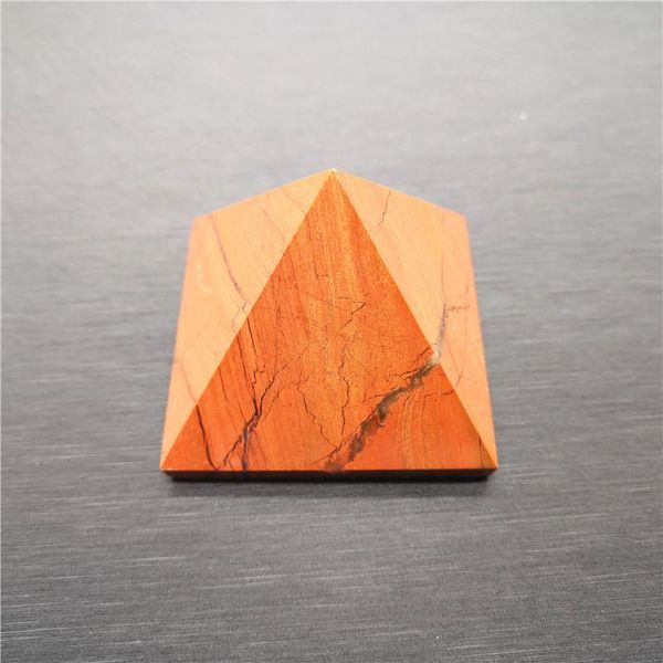 

decorative objects & figurines 30-50mm natural red jasper pyramid feng shui stone carved crafts egypt egyptian point chakra healing reiki cr