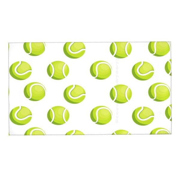 

towel cute tennis ball design for players washcloths bathing face player team