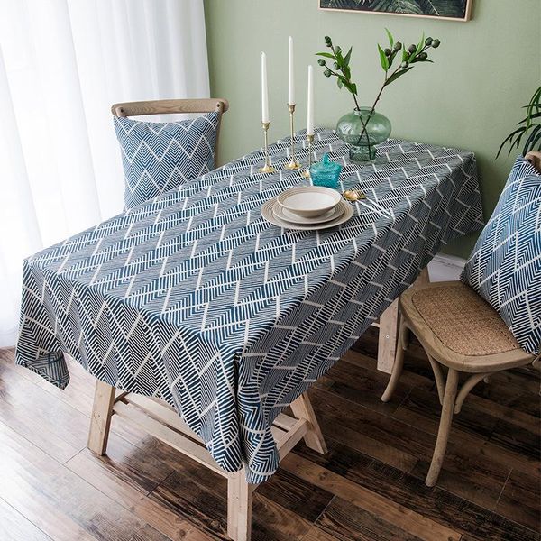 

table cloth fabric waterproof oil resistant disposable online celebrity ins jacquard northern european-style cover tablecl