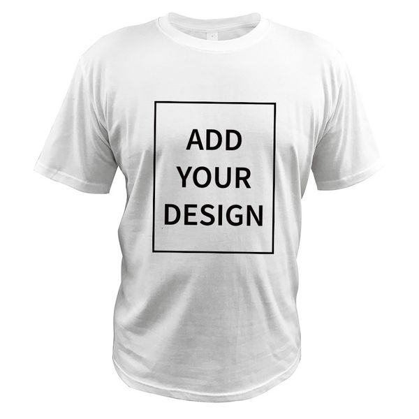 ЕС размер 100% хлопок пользовательские футболки сделать ваш дизайн текстовые мужчины женщины печатать оригинальный дизайн высокого качества подарки футболка y0408