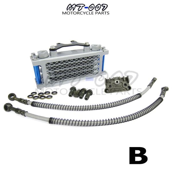 

oil cooler set / radiator for 50 70 90 110 125 140cc dirt bike monkey dax pocket atv motocross motorcycle engine assembly