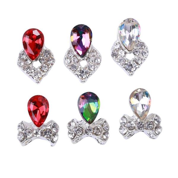 

grids diy nail decals crystals glitter rhinestone art decorations chic fashion diamond beauty accessories, Silver;gold