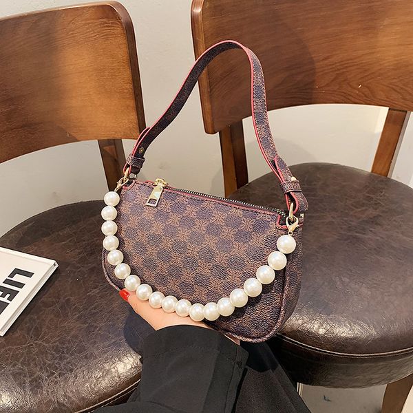 

80% off outlet store august pearl handbag women's early autumn new single shoulder messenger bag armpit small square factory online sal, Black;red