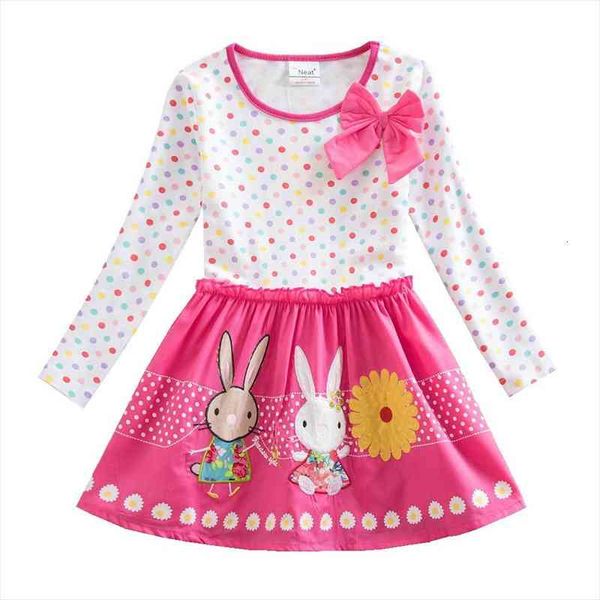 

girls casual long sleeve girl dresses kids flower children unicorn vestidos autumn for, Red;yellow
