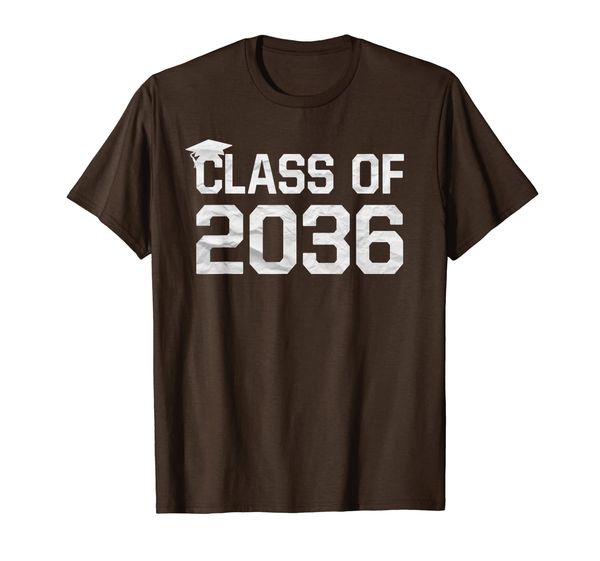 

class of 2036 grow with me graduation first day of school t-shirt, White;black