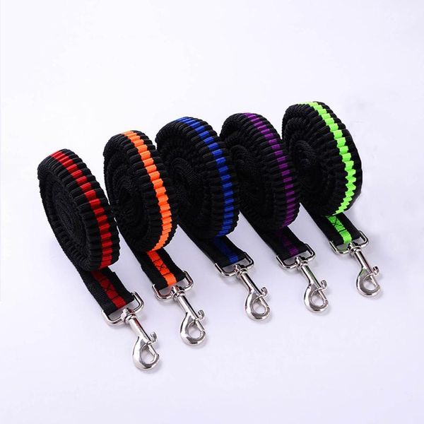 

2.5x120cm running buffer nylon pet dogs leash slip collar walking leads dog mountain climbing traction rope for chest harness collars & leas