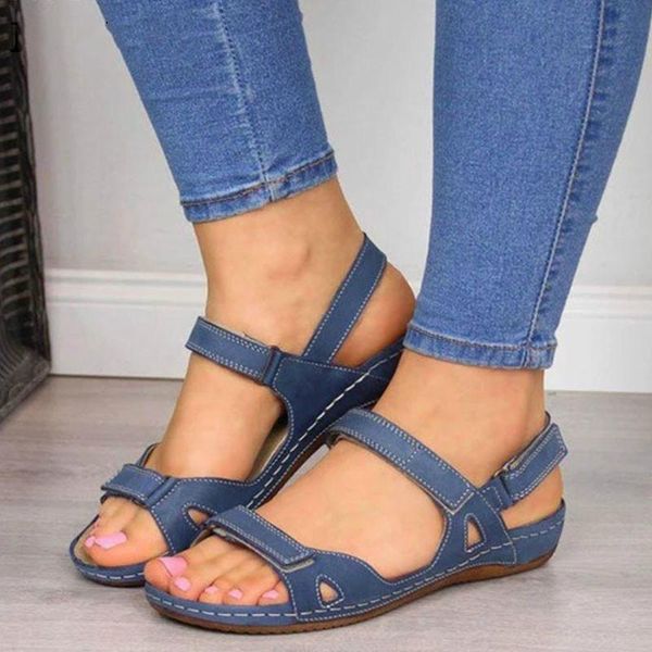 

dress shoes women summer wedges sandals ladies pu leather flat woman platform peep toe casual female beach 2021, Black