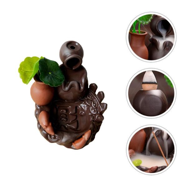 

fragrance lamps 1pc ceramic backflow incense burner decorative holder deskadornment
