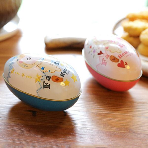 

gift wrap 1pcs big egg shape metal box,fashion wedding suppllies candy packaging for baby birthday party easter tea storage boxes tin box