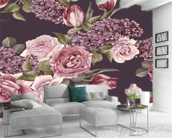 

wallpapers custom 3d flower wallpaper european style beautiful romantic flowers customize your favorite premium atmospheric