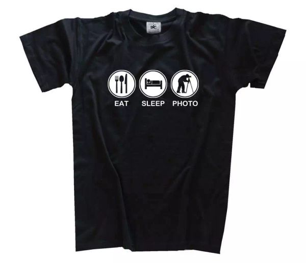 

eat sleep p pgraphie pgraphie t-shirt tailles s-xxxl, White;black
