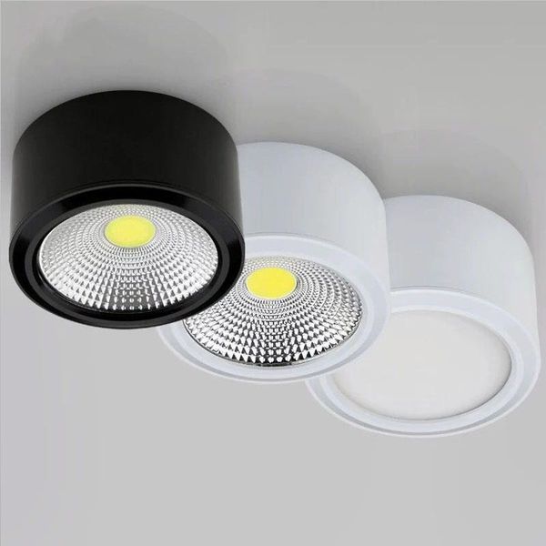

ceiling lights dimmable surface mounted led cob downlight ac85-265v 5w 7w 9w 12w 15w 18w light spotlight