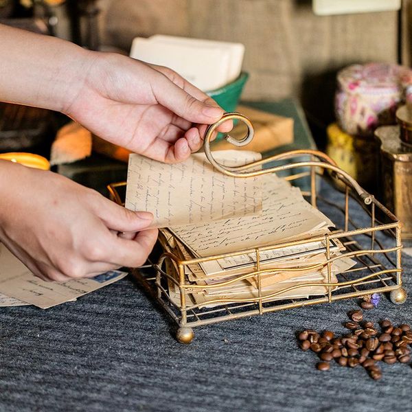 

tissue boxes & napkins square iron napkin holder paper storage box table case container home retro dining decoration