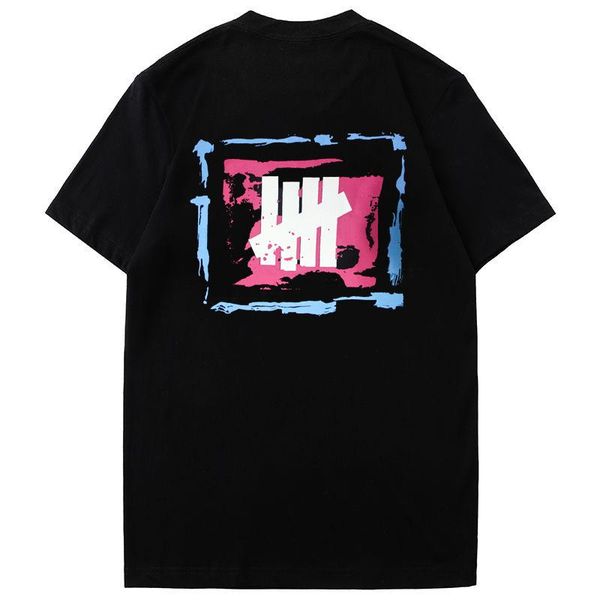 

men's t-shirts undefeated short-sleeved t-shirt tide brand personality fashion super fire three-color party couple, White;black