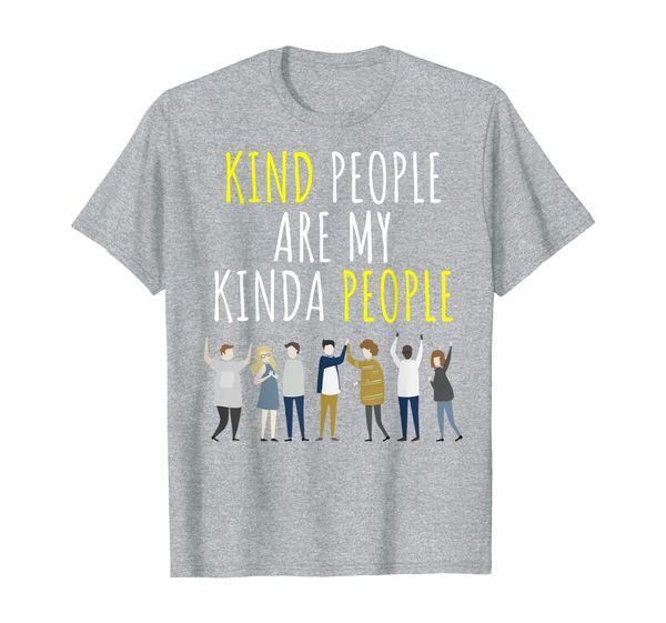 

kind people are my kinda people anti bullying t-shirt, White;black
