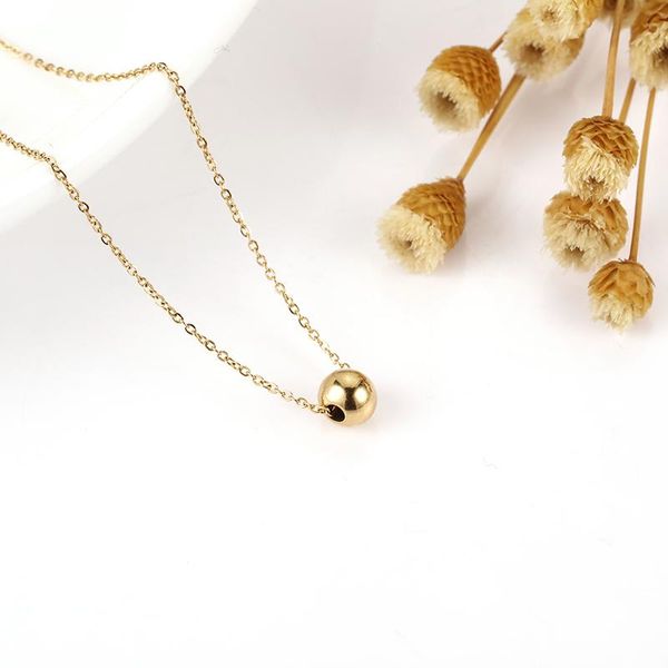 

stainless steel chain on neck women necklace pendant decorations for girls gold friends necklaces, Silver