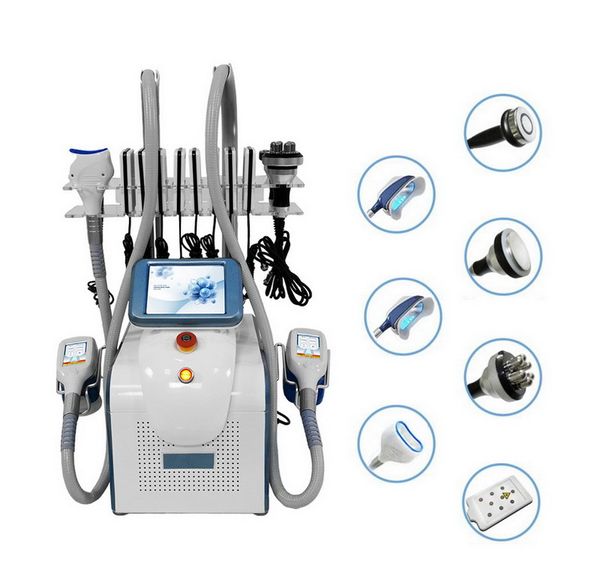 Multifunzione Cryolipolysis 360 Gradi Crioterapia 40K Ultrasonic Cavitation Face Body RF Laser Liposuzione Dimagrante Macchina