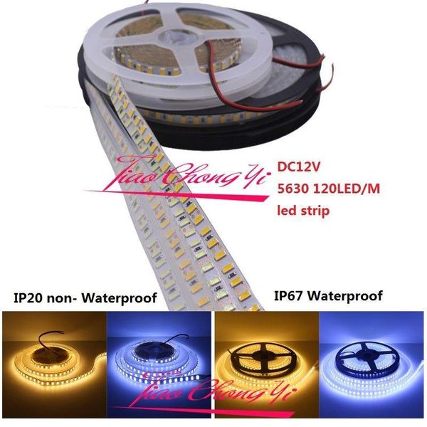 

120led/m 5630 led flexible strip 12v warm white/ white super bright strips