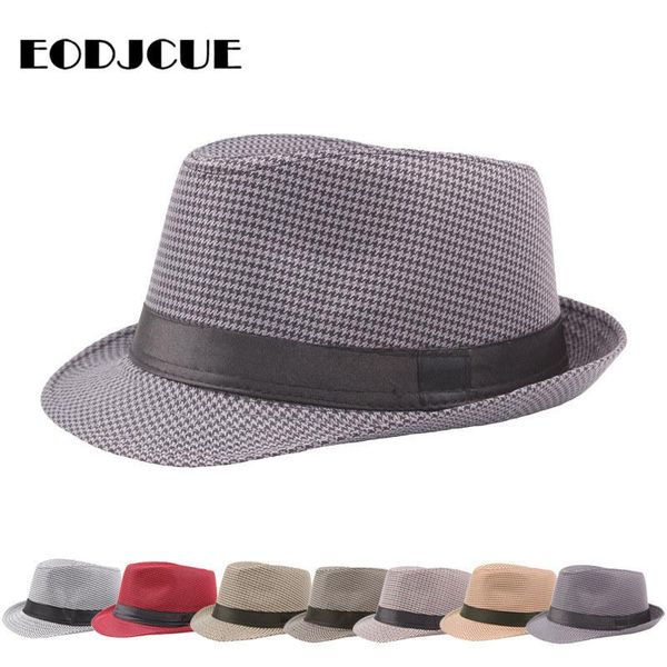 

england style fedoras jazz hat men women summer bowler hats cap panama casual dad gorro sombrero wide brim, Blue;gray