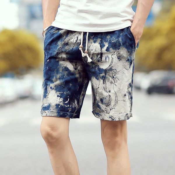 

fashion mens beach shorts casual summer men's fancy camo cargo oversized 4xl p57, White;black