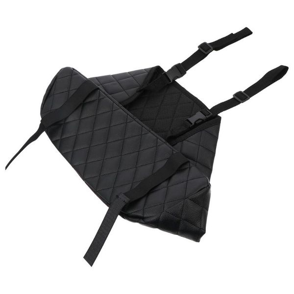 

car organizer large capacity storage bag backseat leather pocket handbag holder for