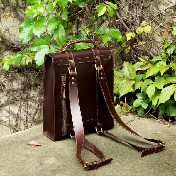 

backpack handmade vintage men england style real leather cowhide school satchel brand classic casual notebook laptop