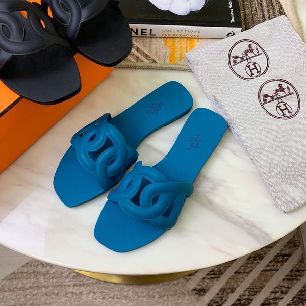 

popular pig family's h nose beach rubber slippers, high-end sandals and fashionable women's shoes in 2021 slippers cj, Black