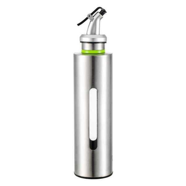 

storage bottles & jars 150/250ml visible kitchen oil bottle stainless steel leak-proof soy sauce seasoning vinegar cruet dispenser