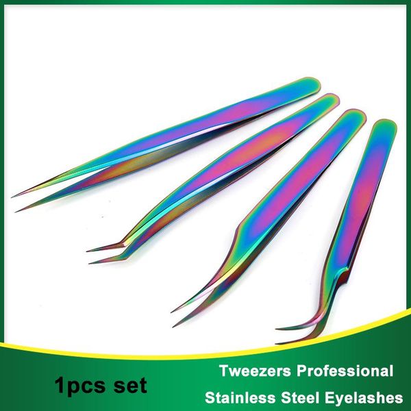 

eyebrow tools & stencils 1 pcs tweezers curved straight nipper makeup stainless steel eyelashes professional for lashes extension